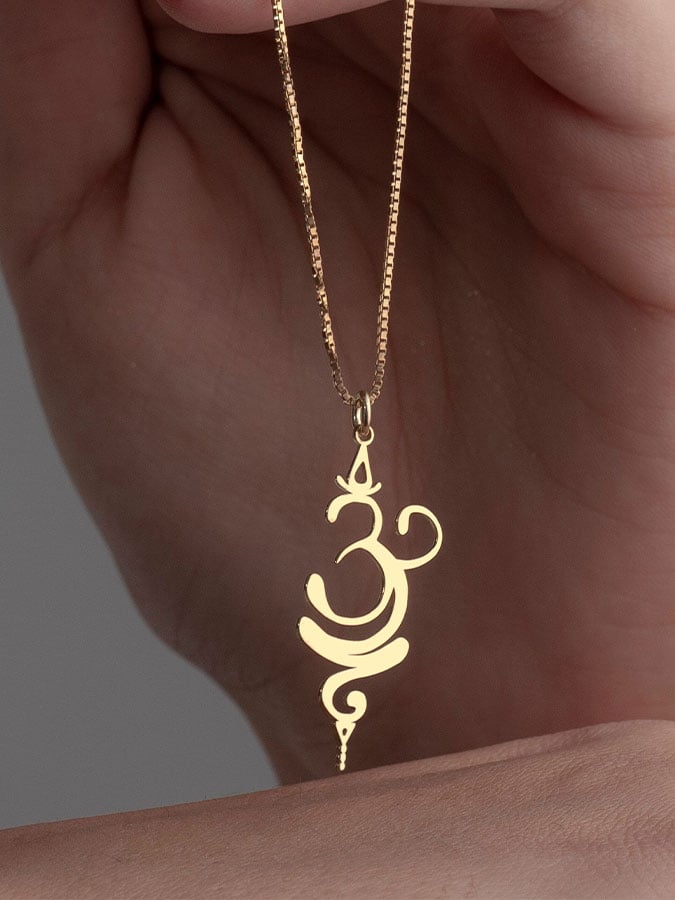 Breathe Necklace Spiritual Yoga Symbol