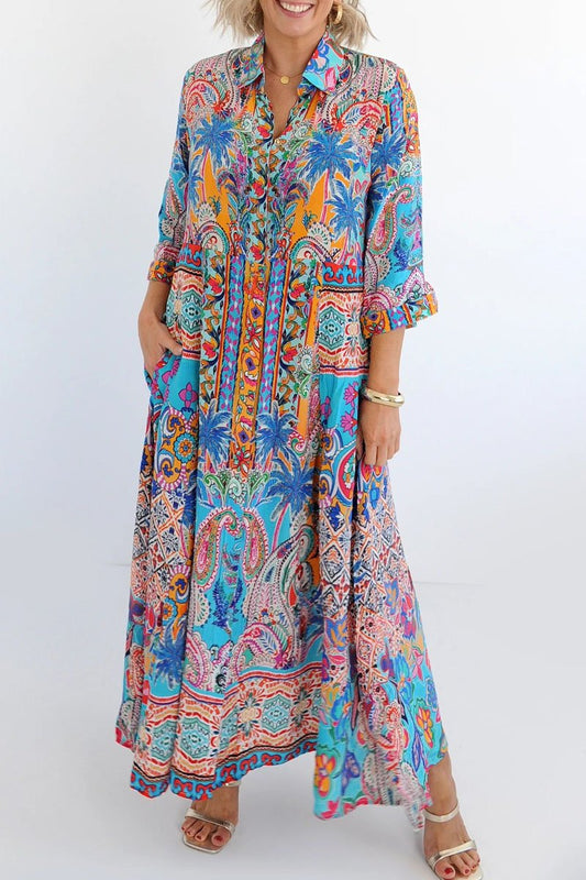 Women's Casual Paisley Print Dress