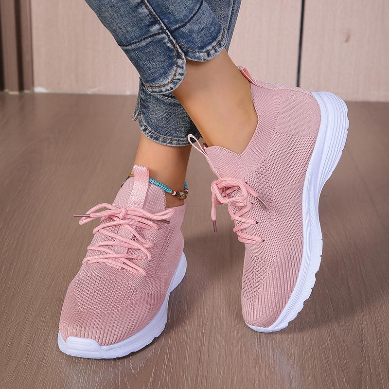 Women's Breathable Fly Woven Surface Lightweight Comfortable Casual Shoes