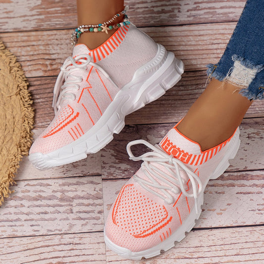 Women's Breathable Fly Woven Surface Lightweight Comfortable Casual Shoes