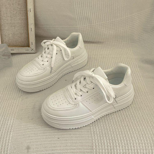 Women's Casual White Shoes With Platforms Comfortable Shoes